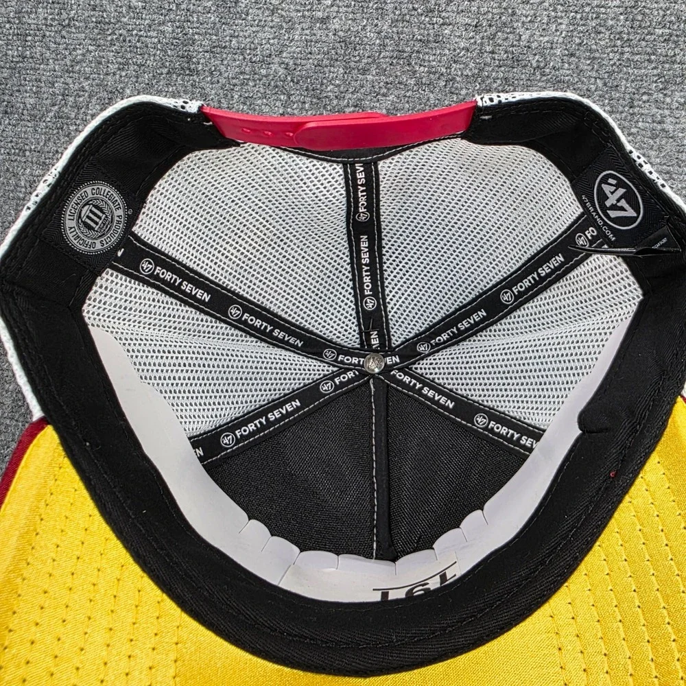 47 Brand Iowa State Cyclones Red Satin Mesh Trucker Hat OSFM‎ Razor Red